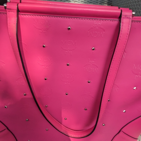 MCM pink tote Cloudia Studded Tote - Picture 5 of 12